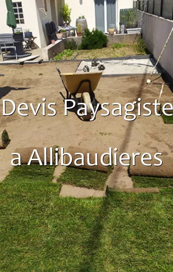 Devis Paysagiste a Allibaudieres