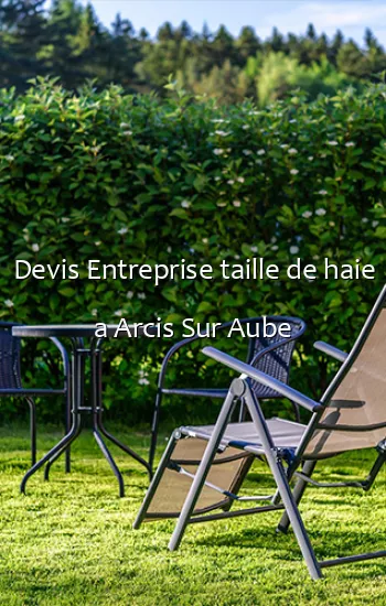 Devis Entreprise taille de haie a Arcis Sur Aube