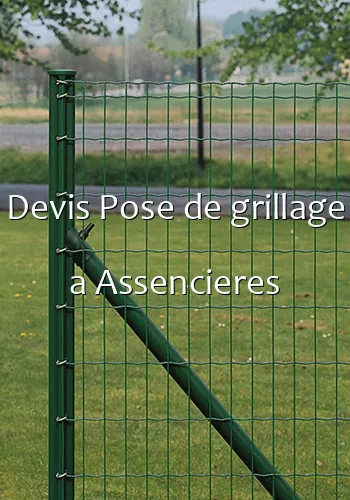 Devis Pose de grillage a Assencieres