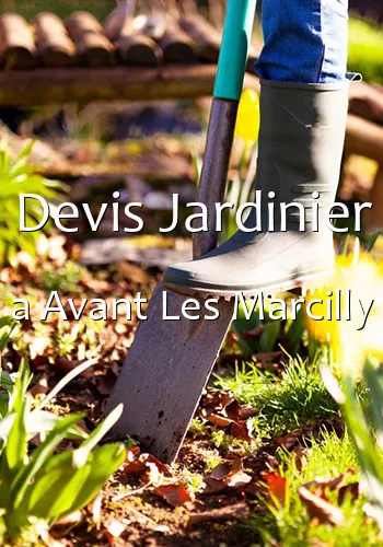 Devis Jardinier a Avant Les Marcilly