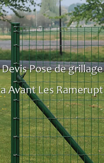 Devis Pose de grillage a Avant Les Ramerupt