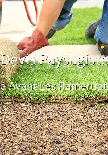 Devis Paysagiste a Avant Les Ramerupt