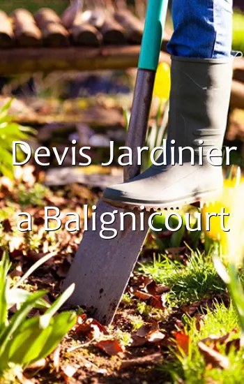 Devis Jardinier a Balignicourt