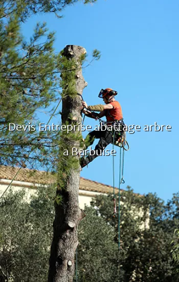 Devis Entreprise abattage arbre a Barbuise