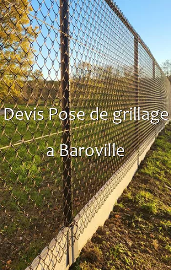 Devis Pose de grillage a Baroville