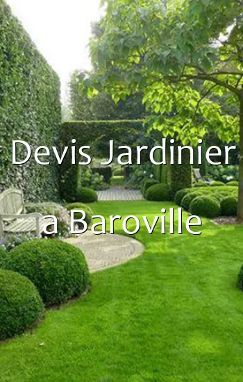 Devis Jardinier a Baroville