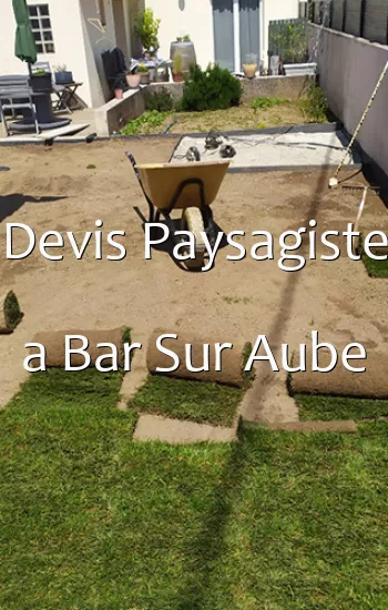 Devis Paysagiste a Bar Sur Aube