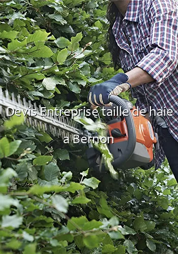 Devis Entreprise taille de haie a Bernon