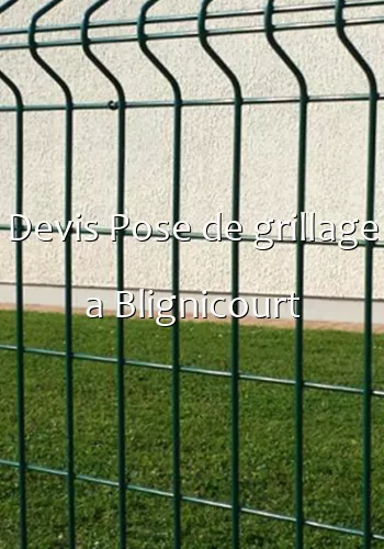 Devis Pose de grillage a Blignicourt