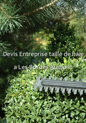 Devis Entreprise taille de haie a Les Bordes Aumont