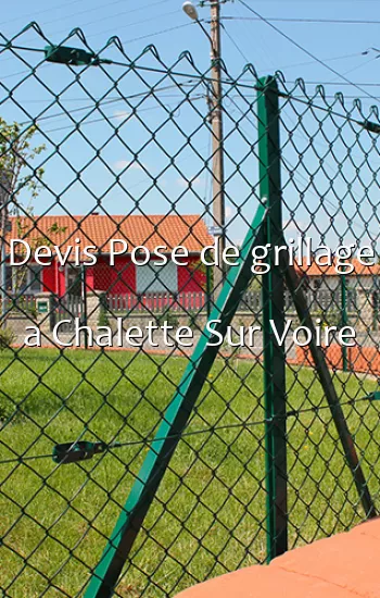 Devis Pose de grillage a Chalette Sur Voire