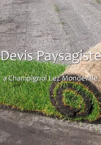 Devis Paysagiste a Champignol Lez Mondeville