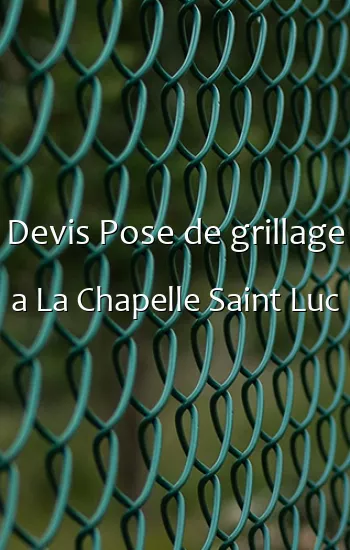 Devis Pose de grillage a La Chapelle Saint Luc