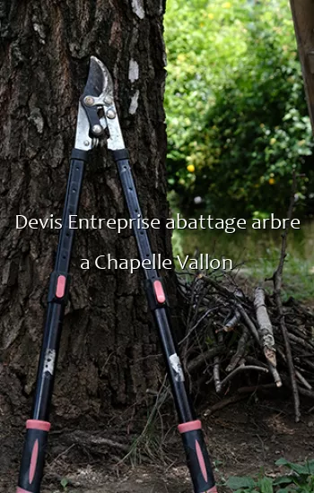 Devis Entreprise abattage arbre a Chapelle Vallon