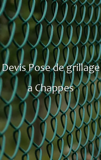 Devis Pose de grillage a Chappes