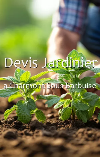 Devis Jardinier a Charmont Sous Barbuise