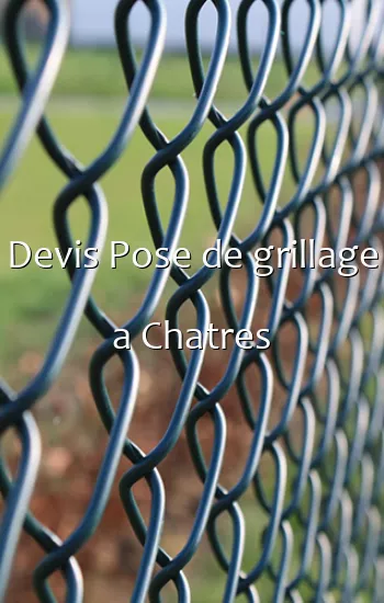 Devis Pose de grillage a Chatres