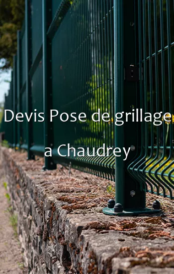 Devis Pose de grillage a Chaudrey