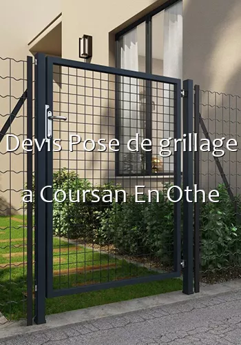 Devis Pose de grillage a Coursan En Othe