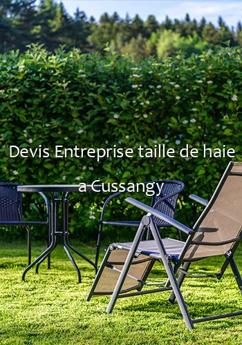 Devis Entreprise taille de haie a Cussangy