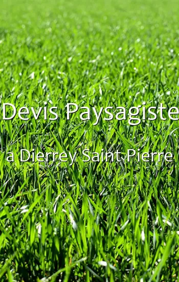 Devis Paysagiste a Dierrey Saint Pierre