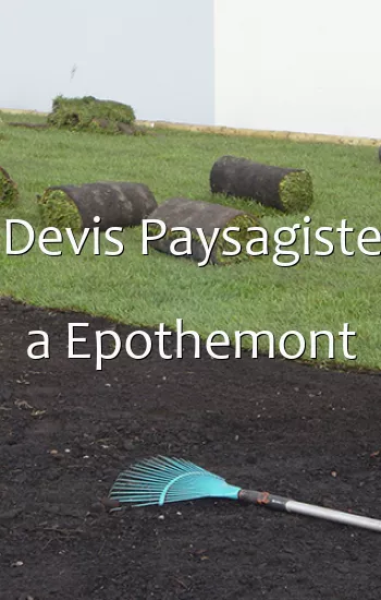 Devis Paysagiste a Epothemont