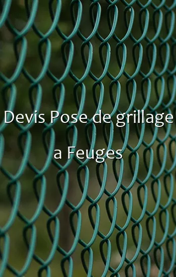 Devis Pose de grillage a Feuges