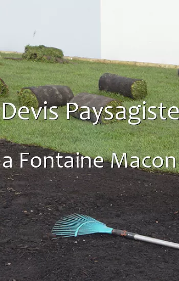 Devis Paysagiste a Fontaine Macon