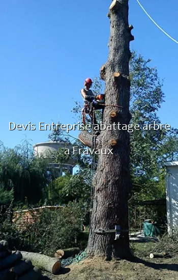 Devis Entreprise abattage arbre a Fravaux