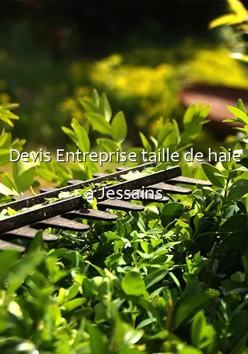 Devis Entreprise taille de haie a Jessains