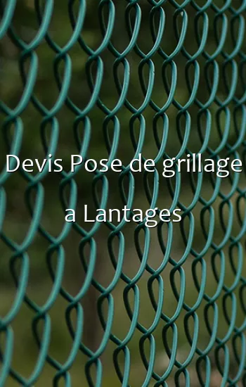 Devis Pose de grillage a Lantages