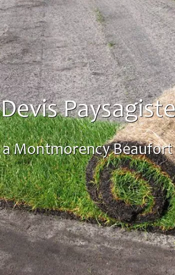 Devis Paysagiste a Montmorency Beaufort