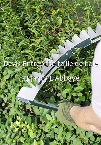 Devis Entreprise taille de haie a Plancy L Abbaye