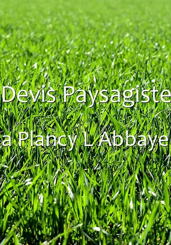 Devis Paysagiste a Plancy L Abbaye