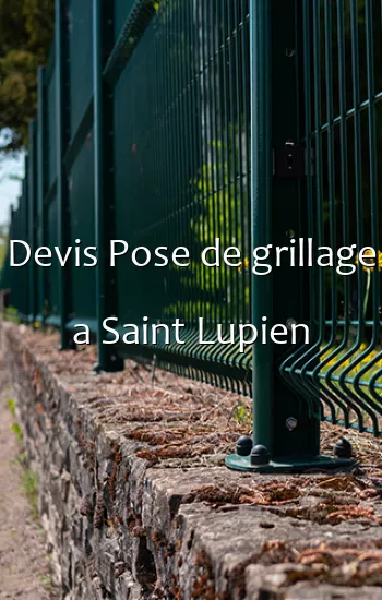 Devis Pose de grillage a Saint Lupien