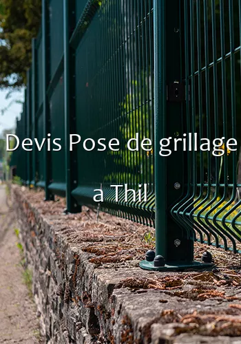 Devis Pose de grillage a Thil