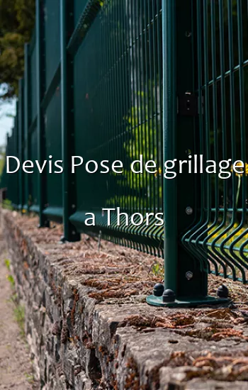 Devis Pose de grillage a Thors