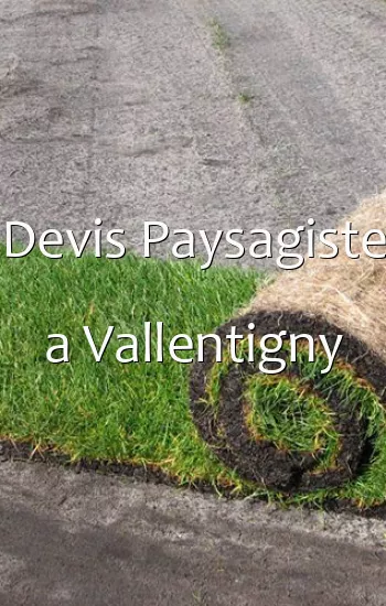 Devis Paysagiste a Vallentigny