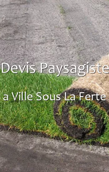 Devis Paysagiste a Ville Sous La Ferte