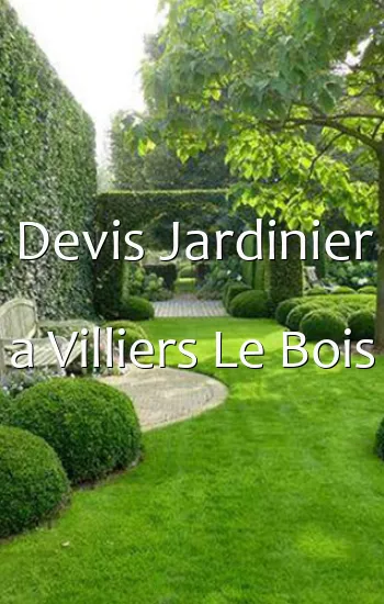 Devis Jardinier a Villiers Le Bois